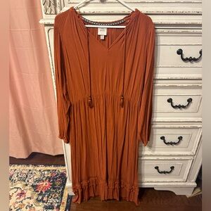 Rust Maxi Dress
